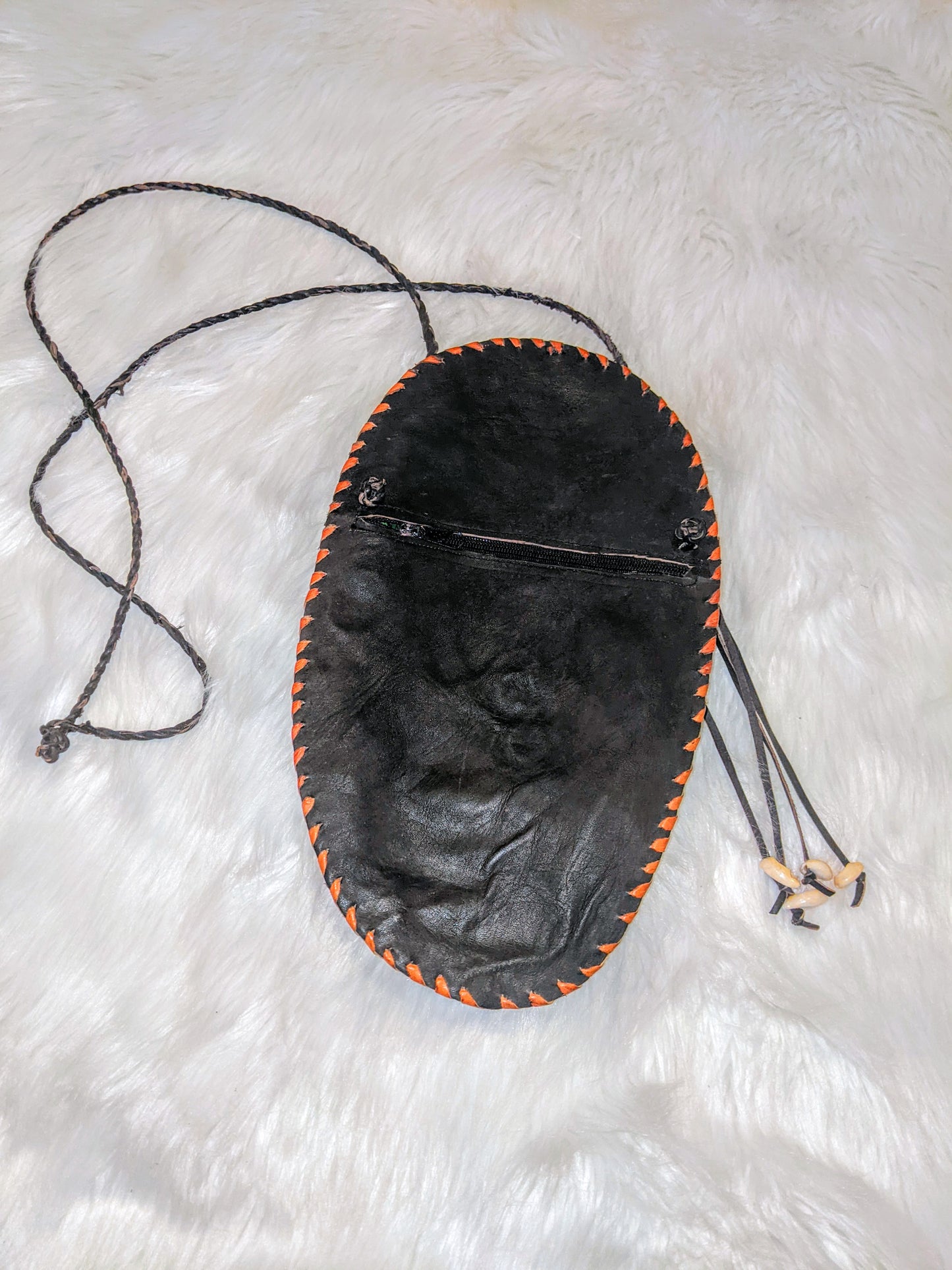 Leather Handmade Tribal Face Handbag